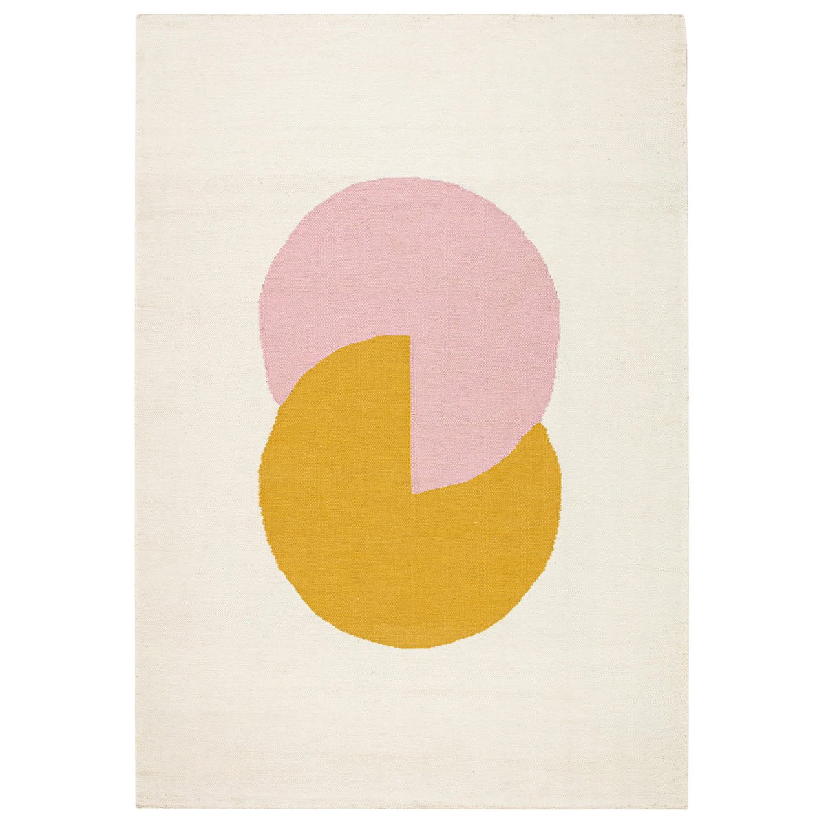 Bilde av NJRD Circles blocks kelimteppe rosa 200x300 cm