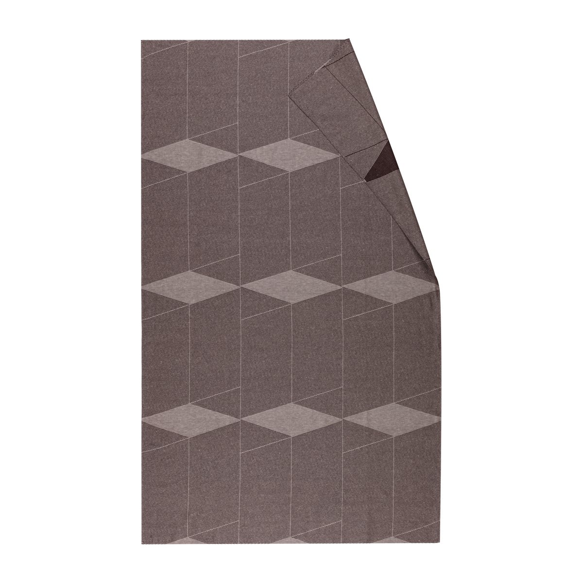 Bilde av NJRD Geometric duk 147 x 250 cm Brun-hvit
