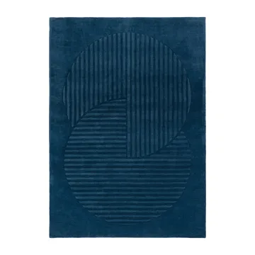 Levels Circles ullteppe - Blå, 170x240 cm - NJRD