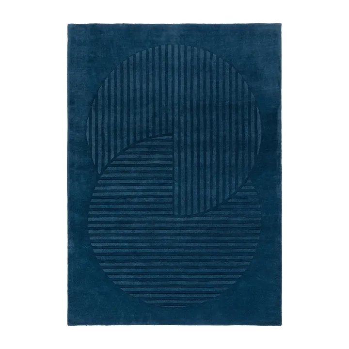 Levels Circles ullteppe - Blå, 200x300 cm - NJRD