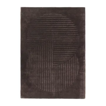 Levels Circles ullteppe - Brun, 200x300 cm - NJRD