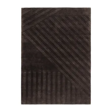Levels Stripes ullteppe - Brun, 170x240 cm - NJRD
