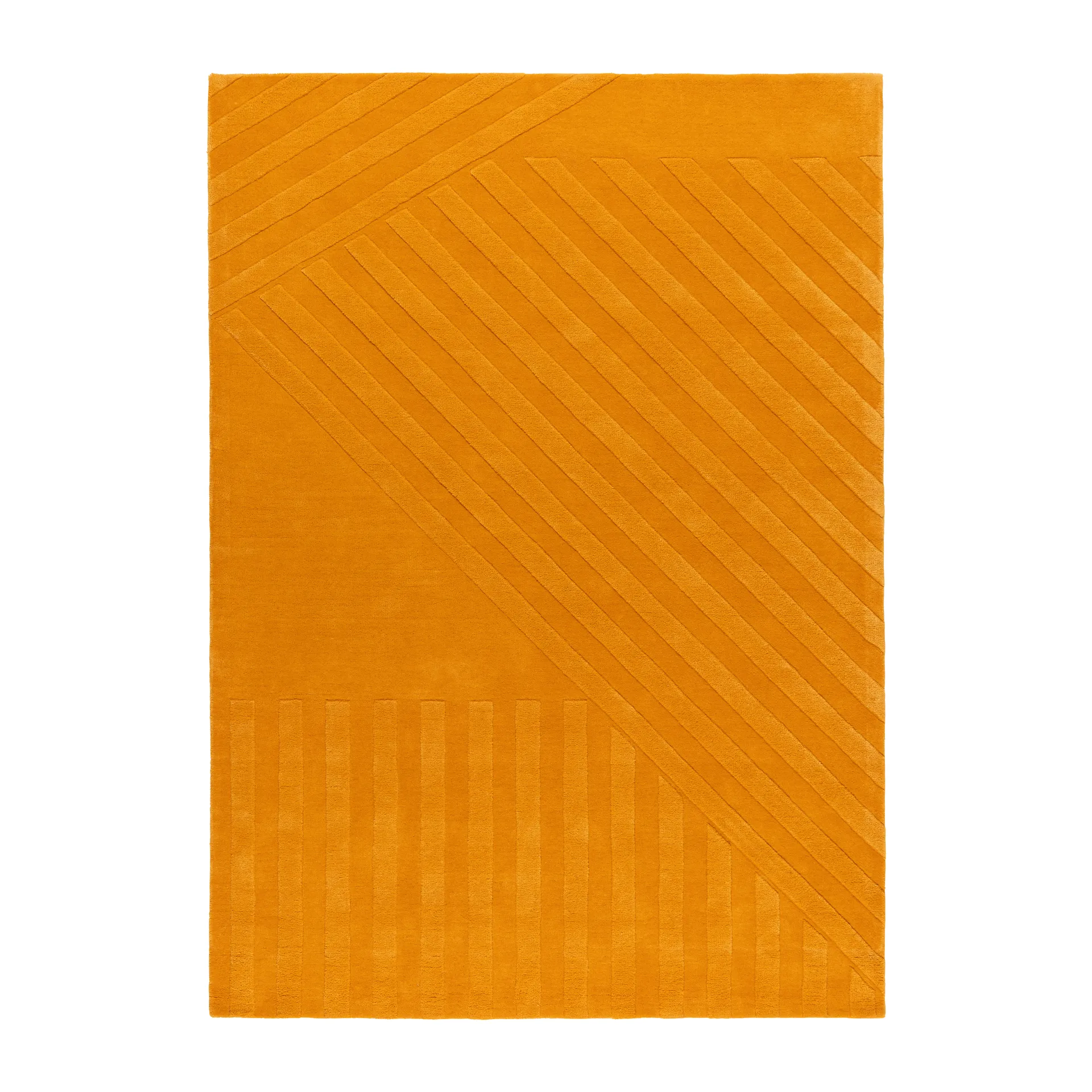Levels Stripes ullteppe, Gul, 200x300 cm NJRD