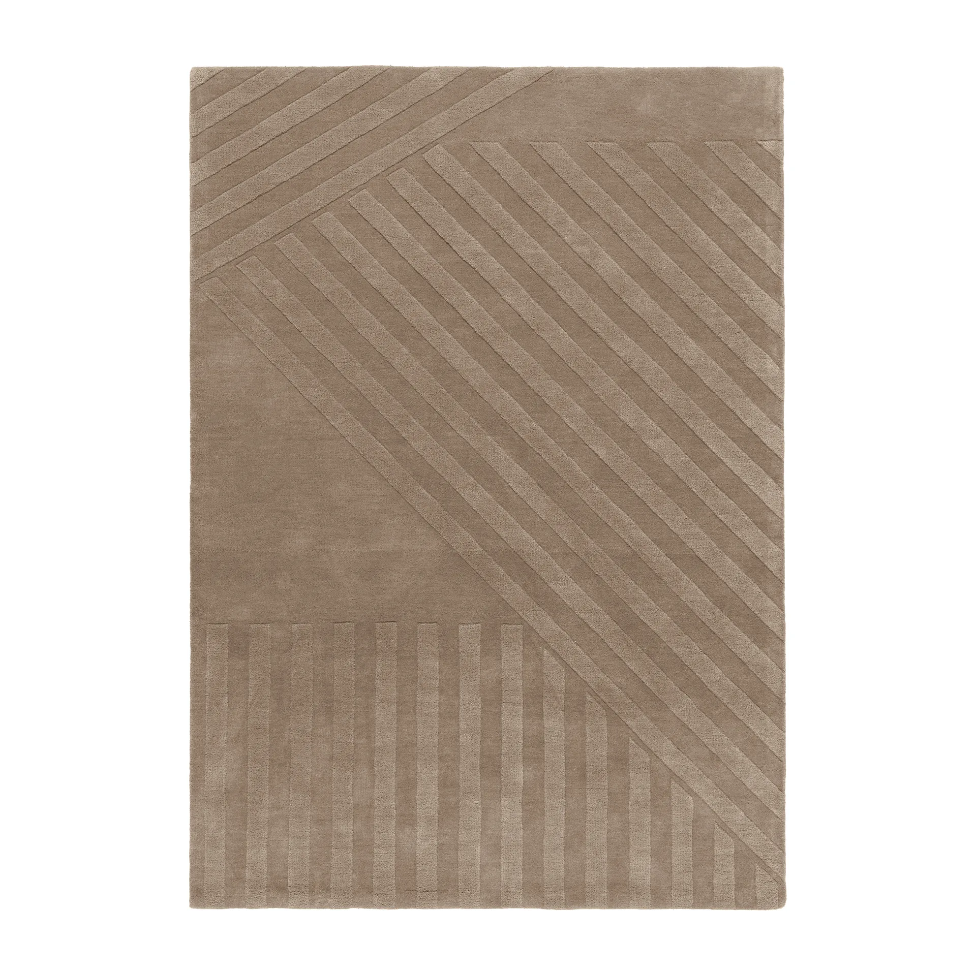 Levels Stripes ullteppe, Muldvarp, 200x300 cm NJRD