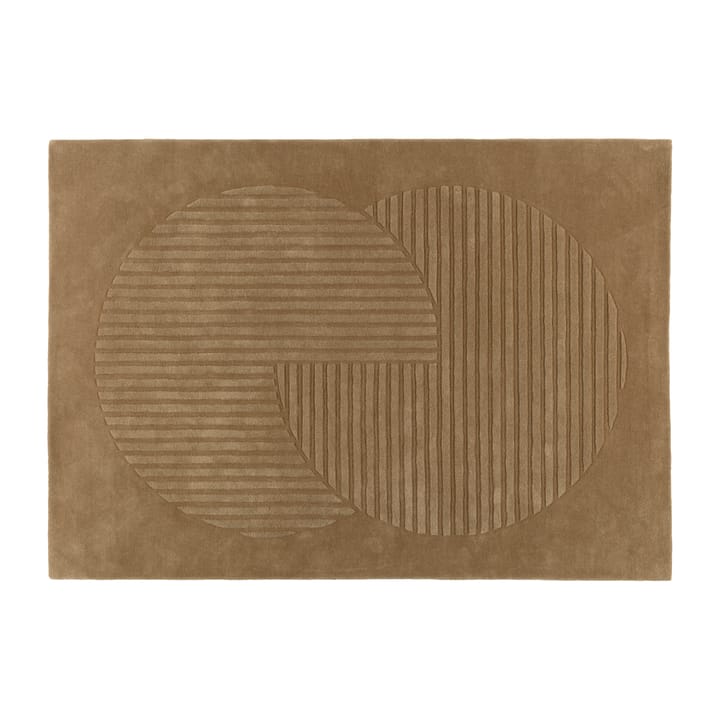 Levels ullteppe circles beige - 170 x 240 cm - NJRD