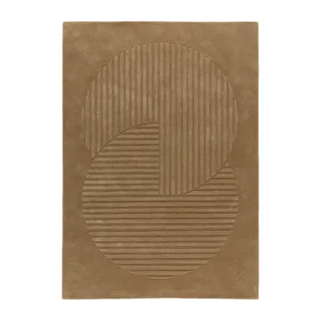 Levels ullteppe circles beige - 170 x 240 cm - NJRD