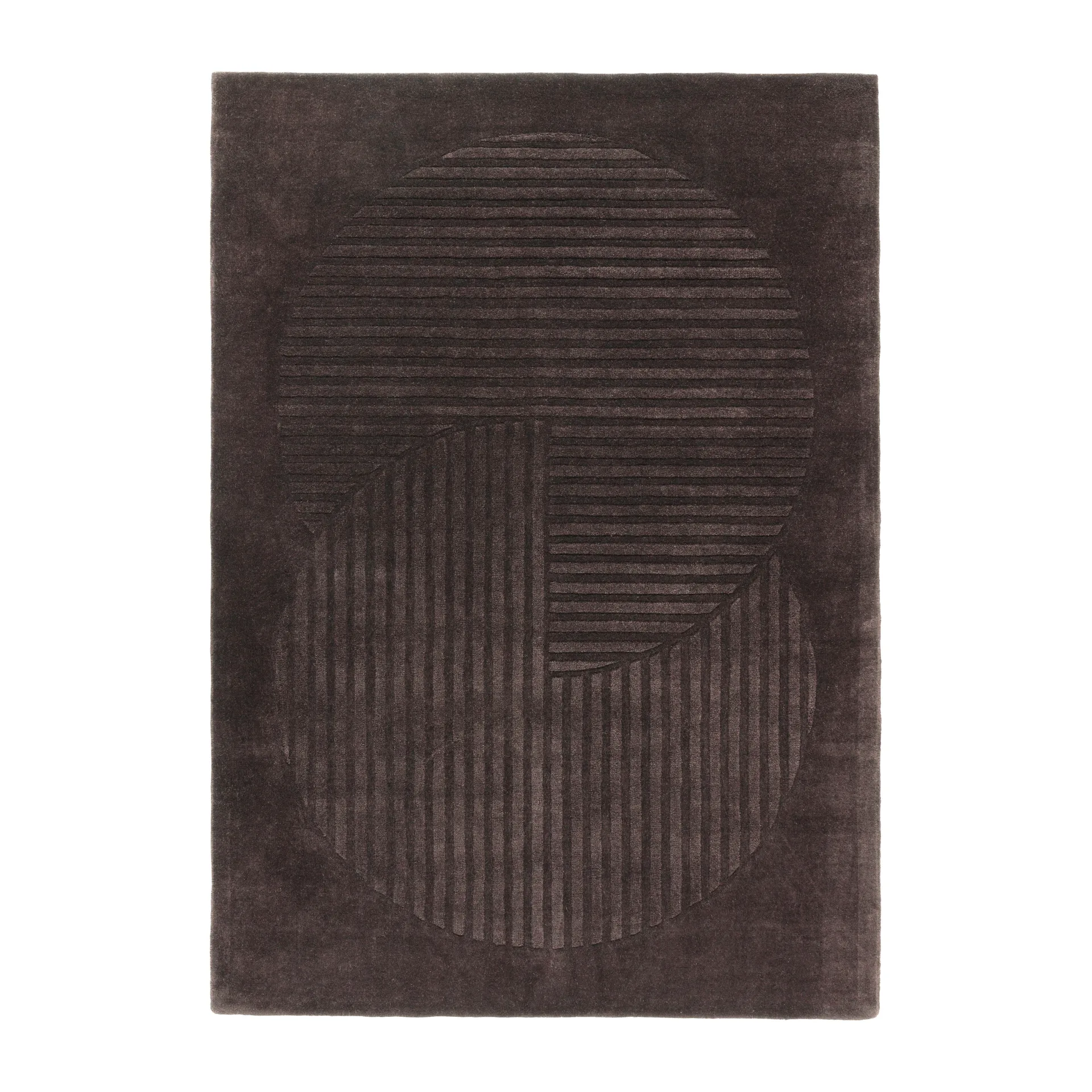 Levels ullteppe circles brun, 200 x 300 cm NJRD