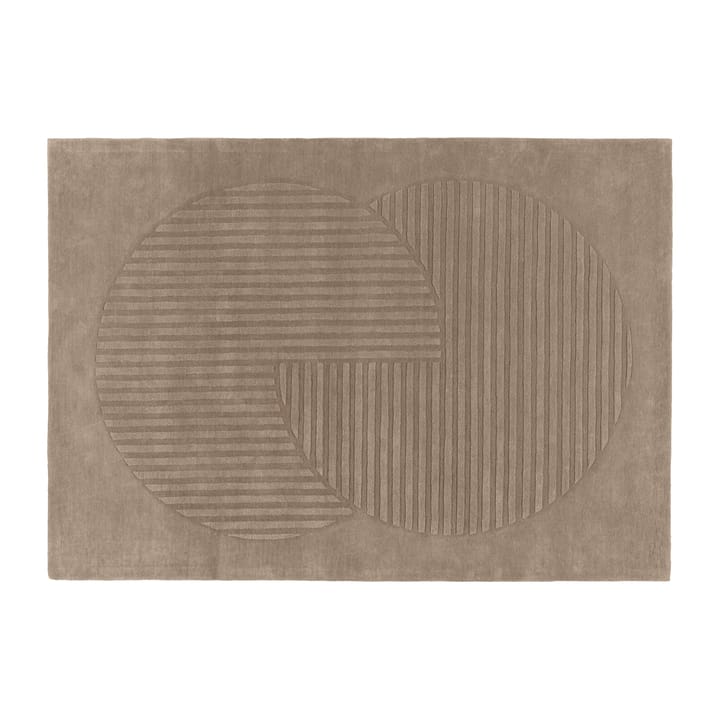 Levels ullteppe circles grå - 170 x 240 cm - NJRD