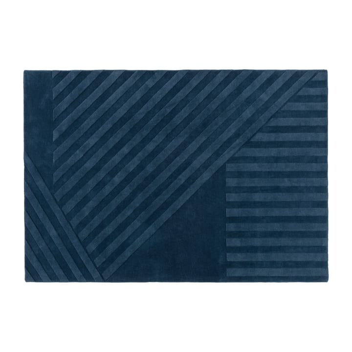 Levels ullteppe stripes blå - 200 x 300 cm - NJRD