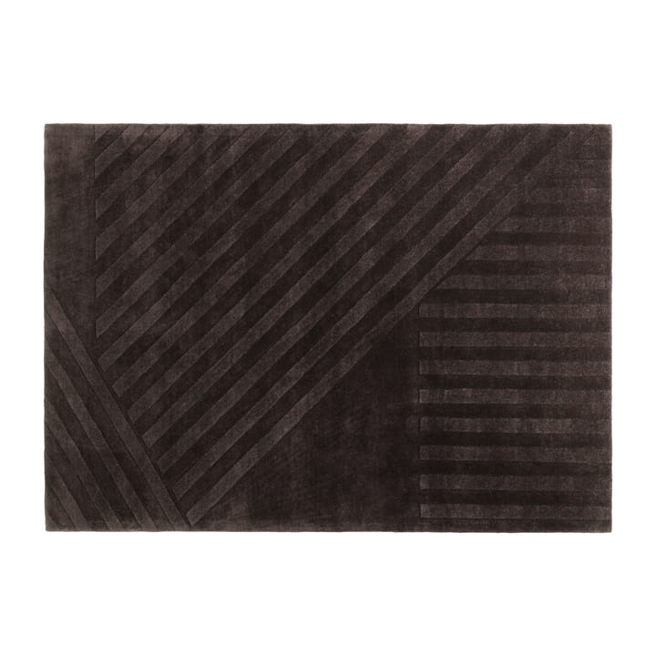 Levels ullteppe stripes brun - 170 x 240 cm - NJRD