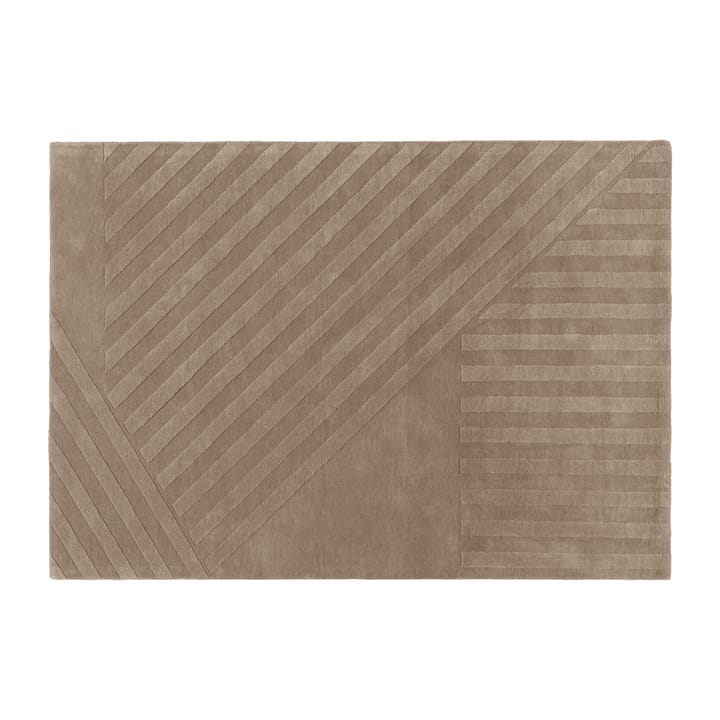 Levels ullteppe stripes grå - 200 x 300 cm - NJRD