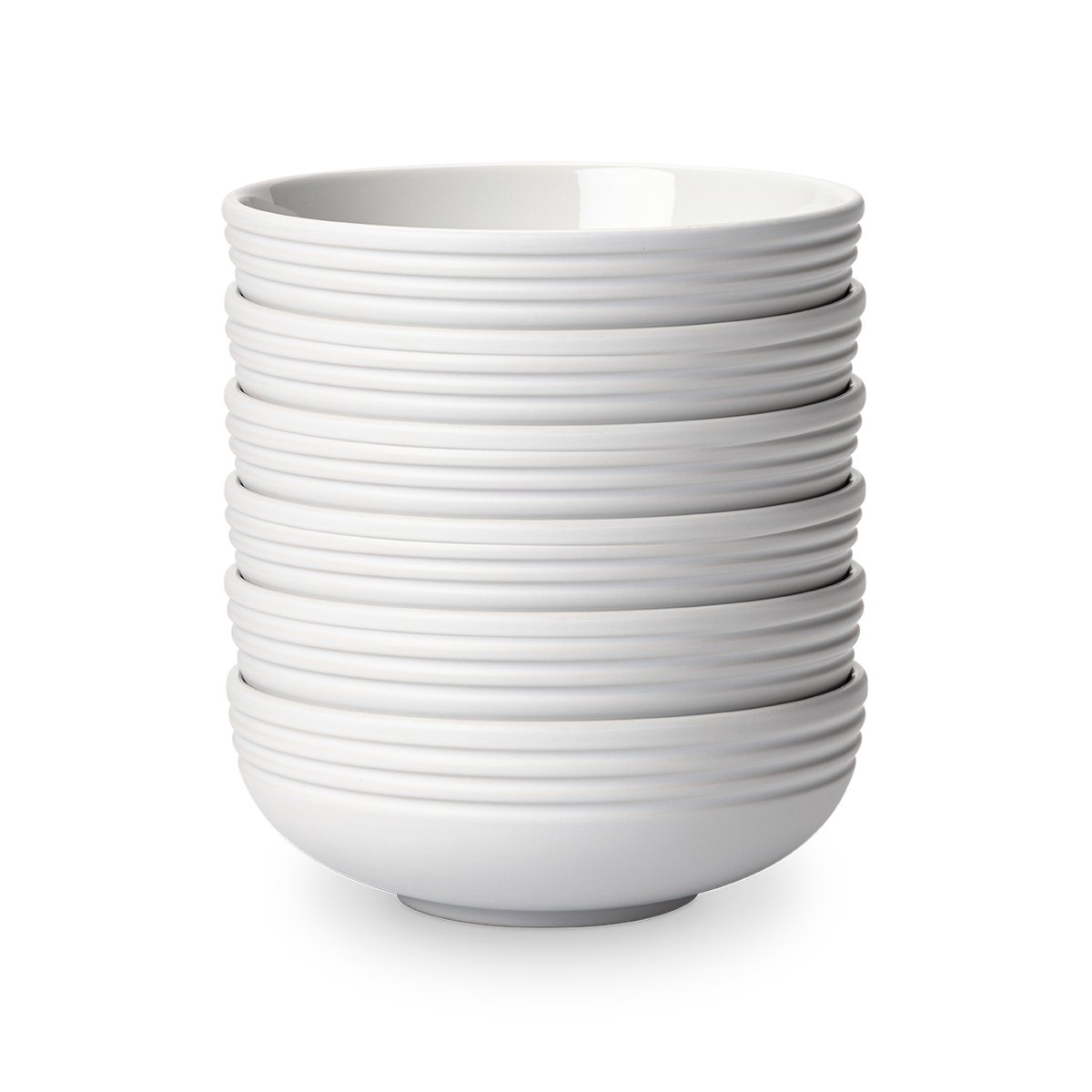 NJRD Lines skål Ø16 cm 6-stk. Hvit