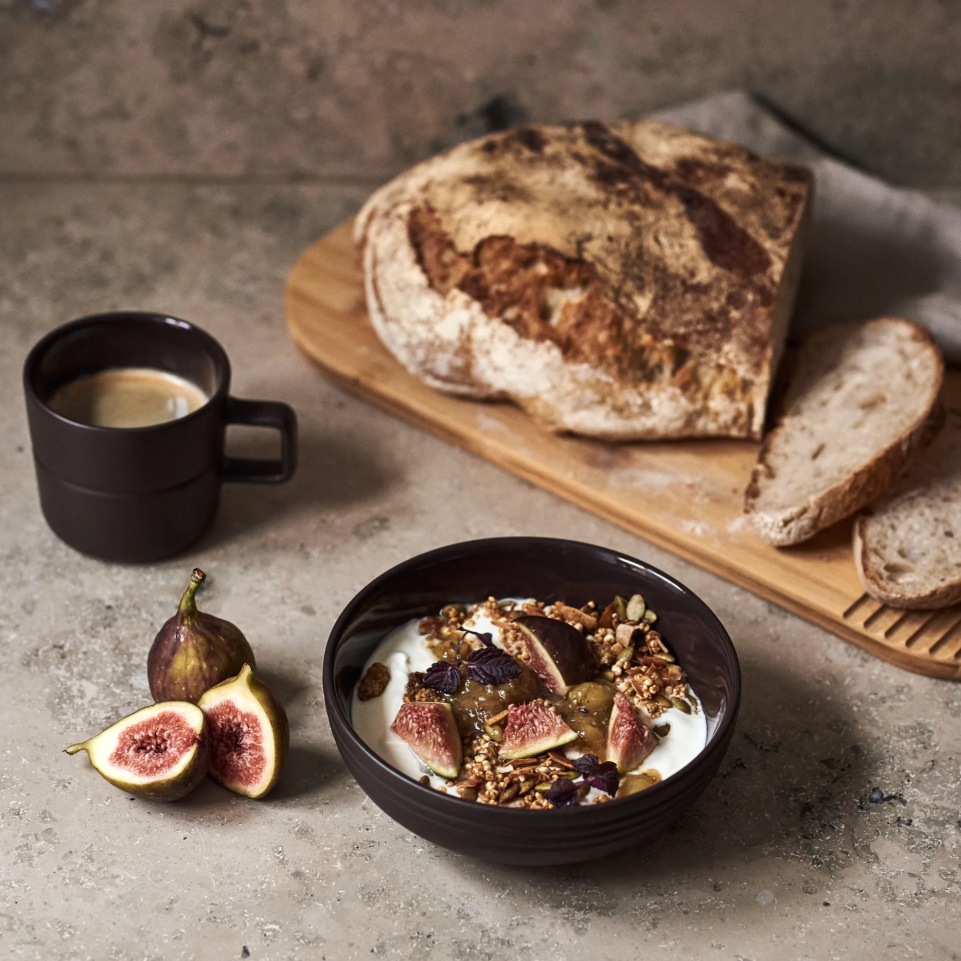 Lines skål Ø16 cm, Brun NJRD