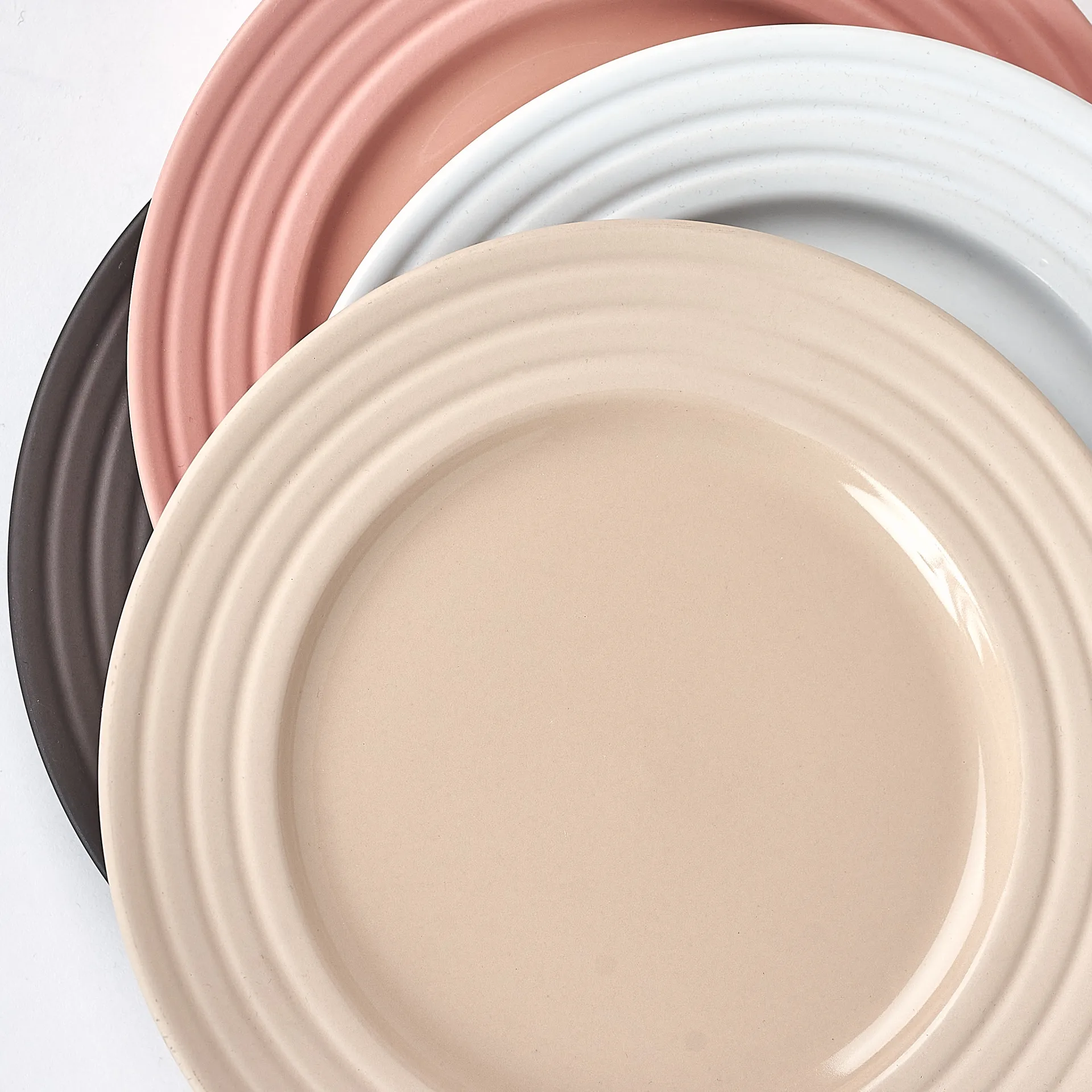 Lines tallerken Ø21 cm, Beige NJRD