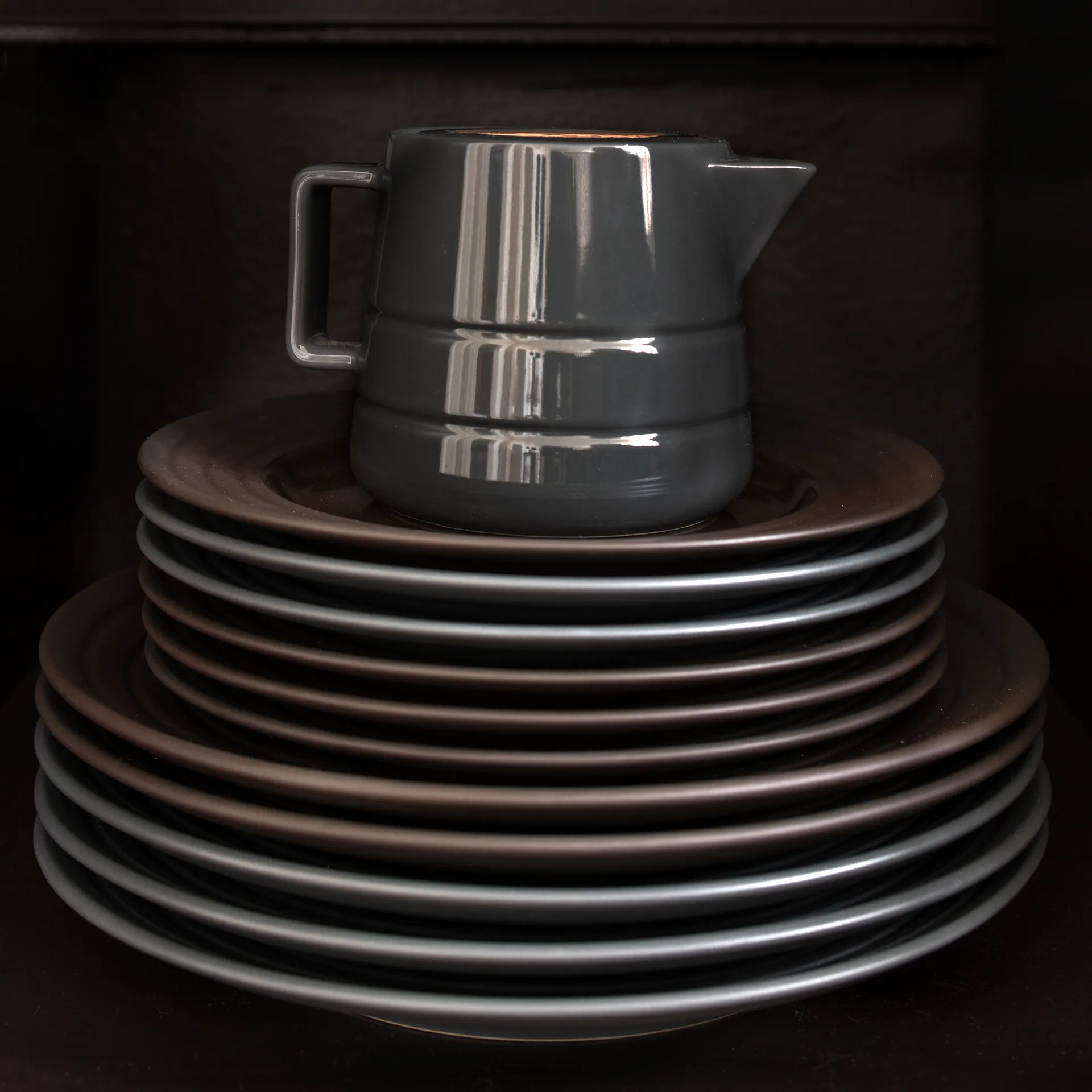 Lines tallerken Ø21 cm, Brun NJRD