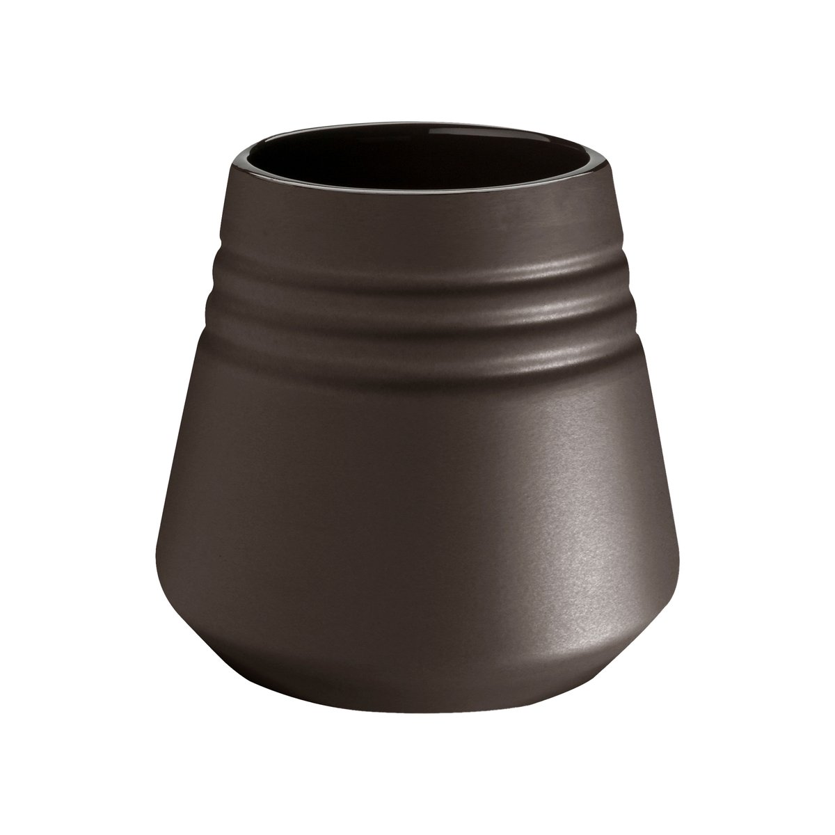 Bilde av NJRD Lines vase 8 cm Brun