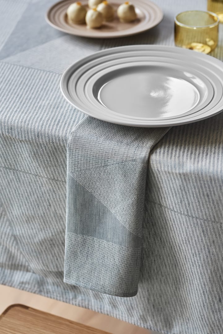 Metric serviett 47 x 47 cm 4-pakning, Blå-hvit NJRD