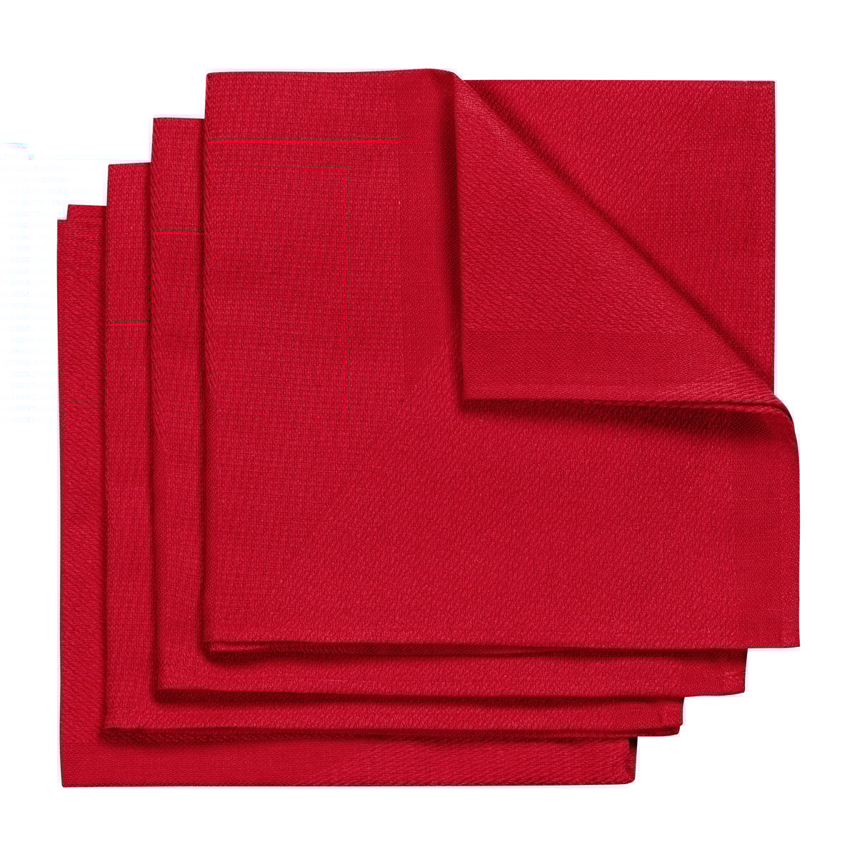 NJRD Metric serviett 47 x 47 cm 4-pakning Rd | Skandinavisk Design | Tøyservietter | Rød