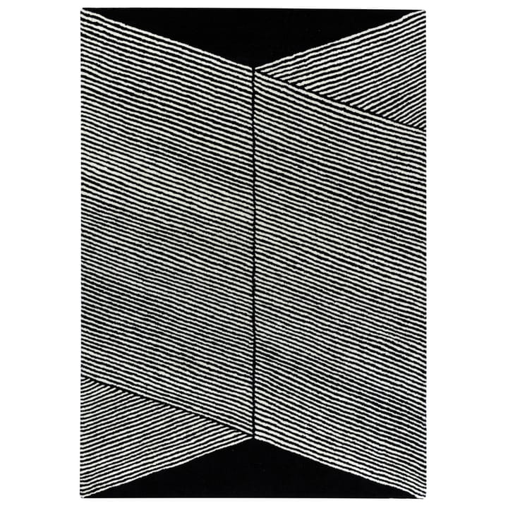 Rectangles ullteppe svart - 200x300 cm - NJRD
