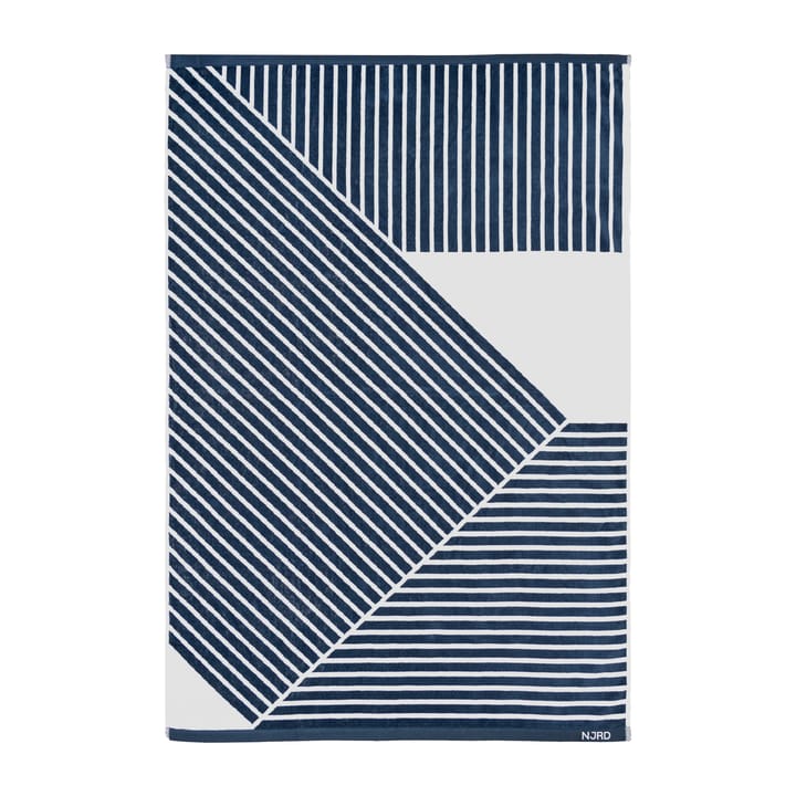 Stripes badehåndkle 100 x 150 cm - Blå - NJRD