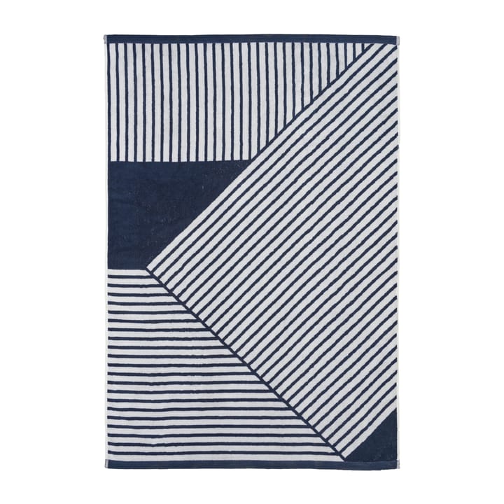 Stripes badehåndkle 100 x 150 cm, Blå NJRD