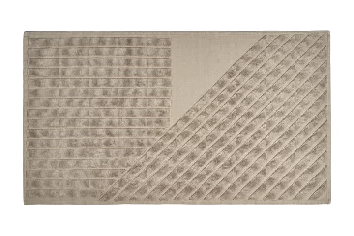 Stripes baderomsmatte 50 x 90 cm  - Beige - NJRD