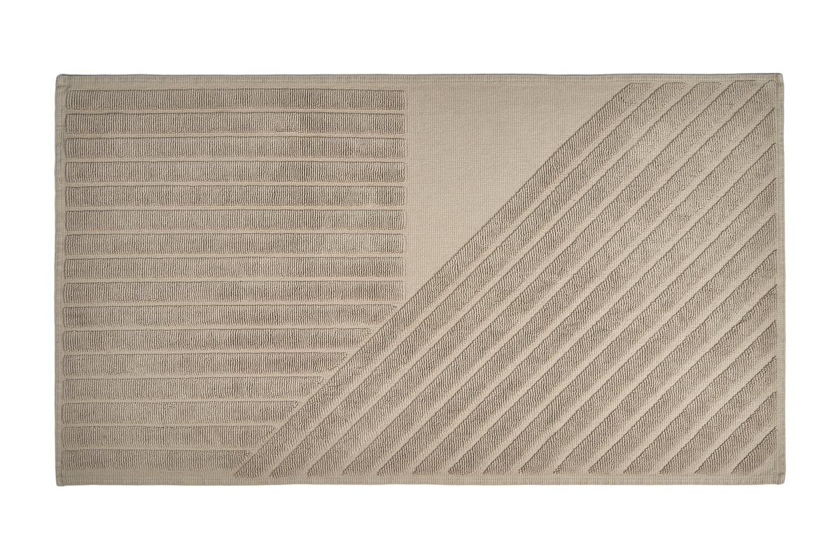 Bilde av NJRD Stripes baderomsmatte 50 x 90 cm Beige