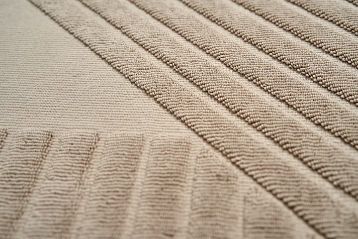 Stripes baderomsmatte 50 x 90 cm , Beige NJRD