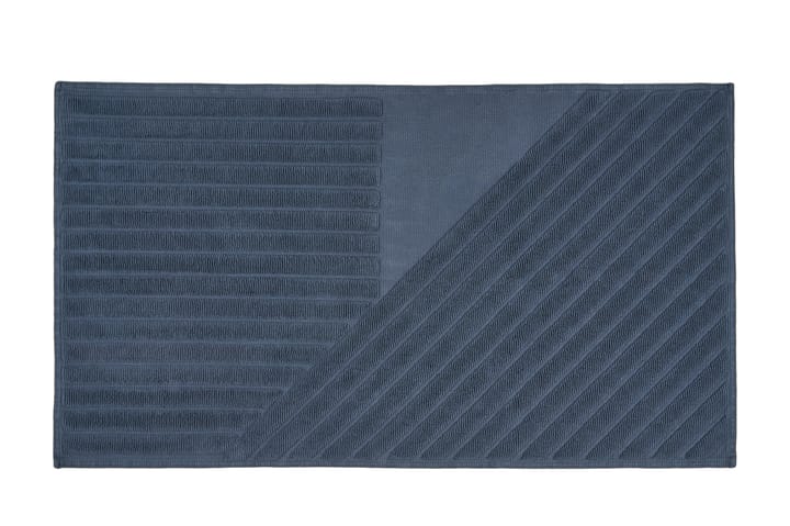 Stripes baderomsmatte 50 x 90 cm  - Blå - NJRD
