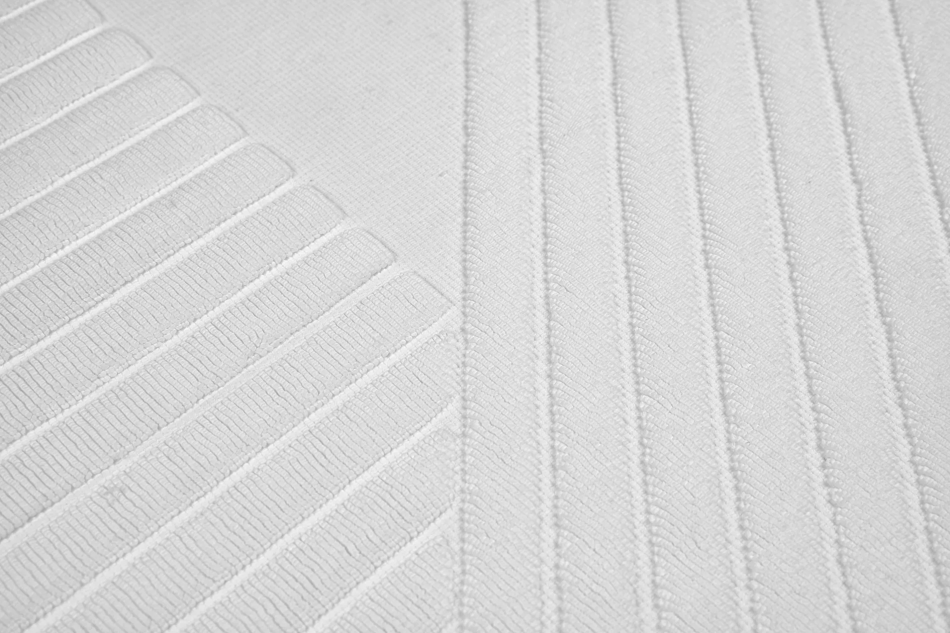 Stripes baderomsmatte 50 x 90 cm , Hvit NJRD