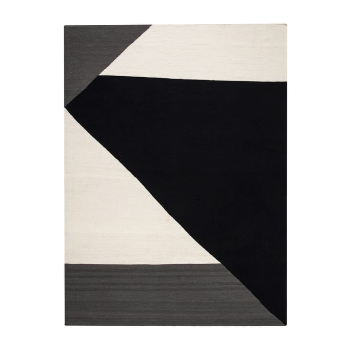 Stripes blocks kelimteppe svart - 170x240 cm - NJRD