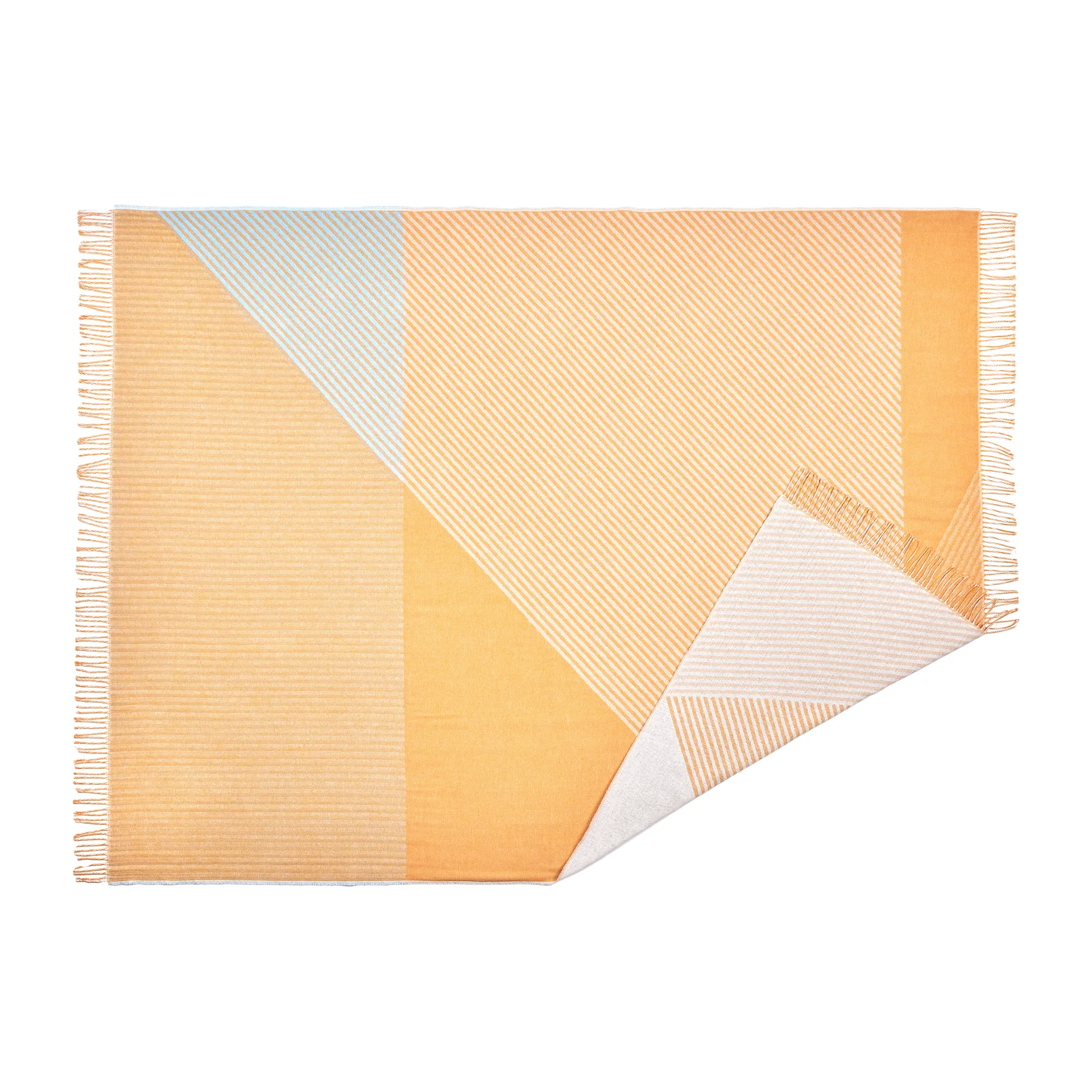 Stripes bomullspledd, Gul NJRD