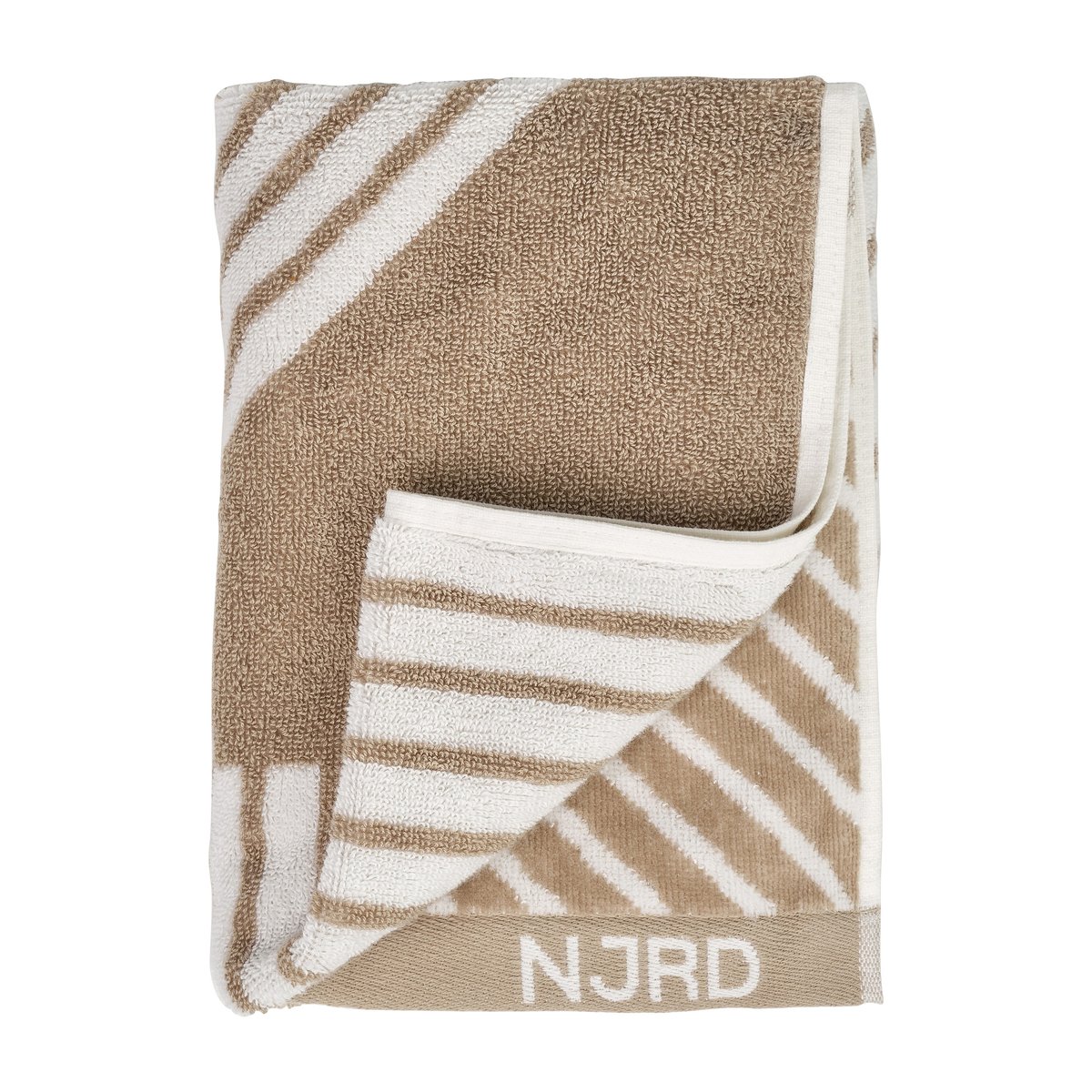 Bilde av NJRD Stripes håndkle 50x70 cm Beige