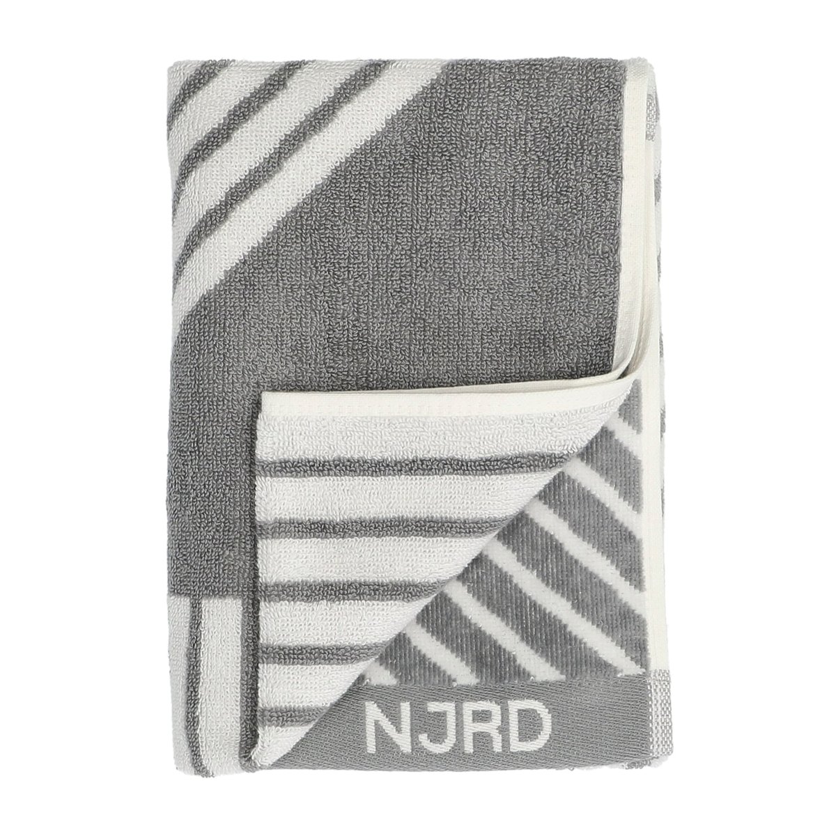 Bilde av NJRD Stripes håndkle 50x70 cm Grå