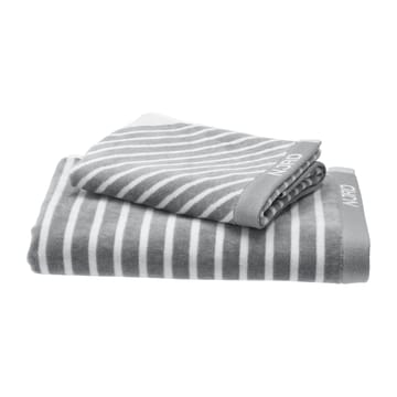 Stripes håndkle 50x70 cm - Grå - NJRD