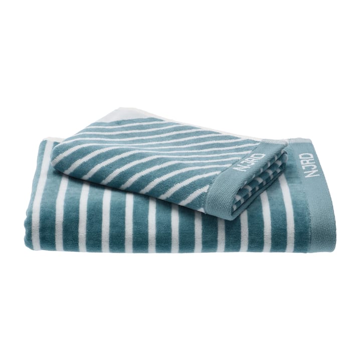 Stripes håndkle 70 x 140 cm Special Edition 2022, Turkis NJRD