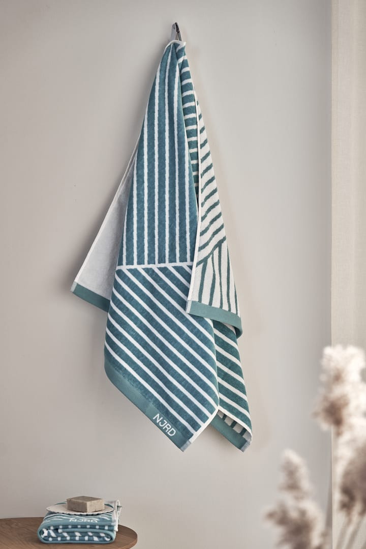 Stripes håndkle 70 x 140 cm Special Edition 2022, Turkis NJRD