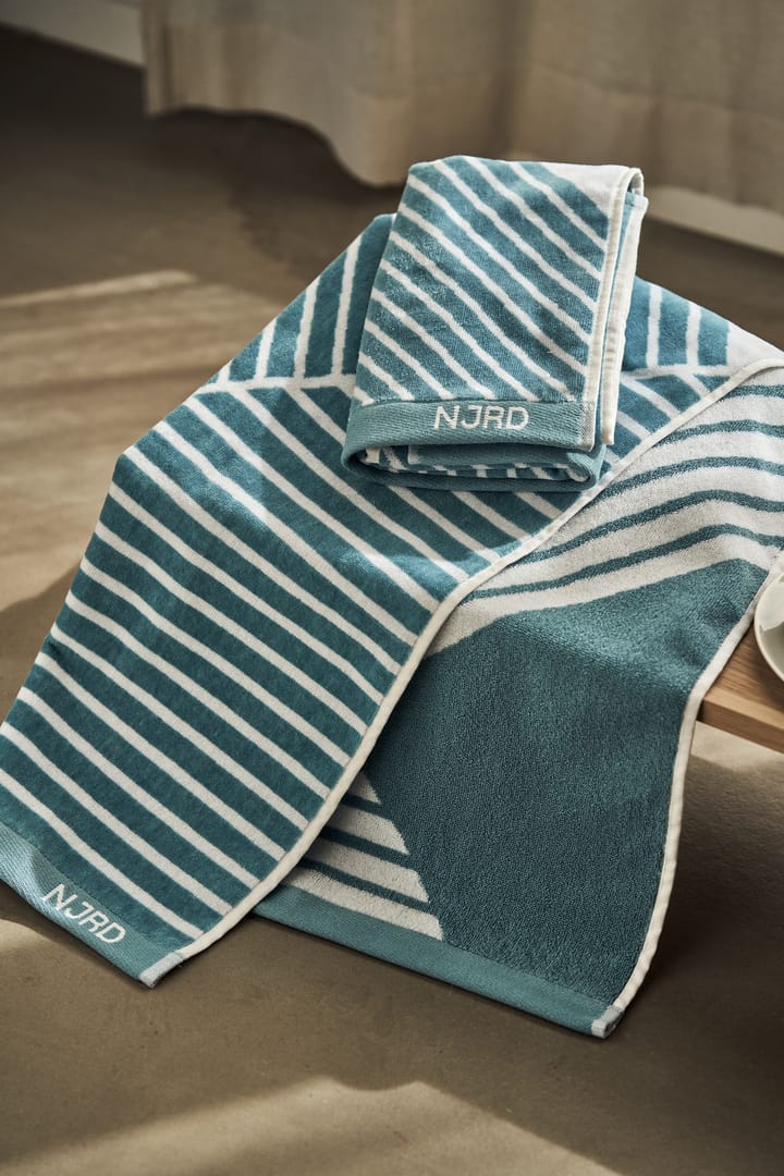 Stripes håndkle 70 x 140 cm Special Edition 2022, Turkis NJRD