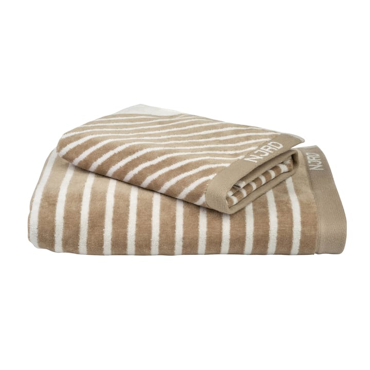 Stripes håndkle 70x140 cm - Beige - NJRD