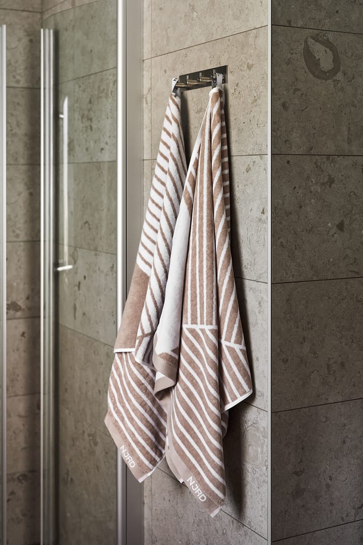 Stripes håndkle 70x140 cm, Beige NJRD