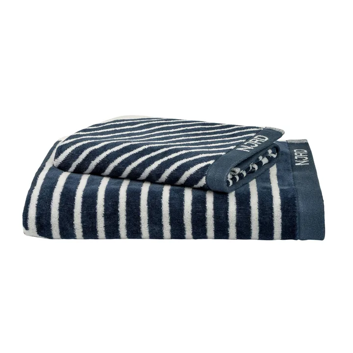 Stripes håndklesett 4 deler - Blå - NJRD