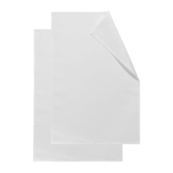 Stripes kjøkkenhåndkle 47 x 70 cm 2-pakning - Hvit - NJRD
