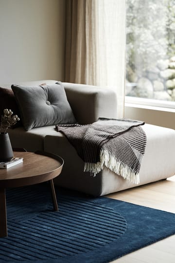 Stripes ullpledd 130 x 185 cm - Brun - NJRD