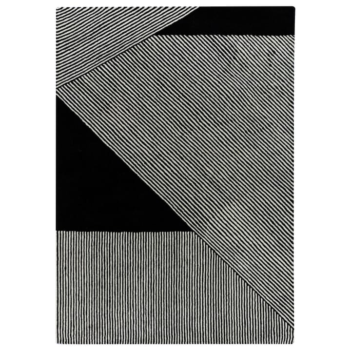 Stripes ullteppe svart - 200x300 cm - NJRD