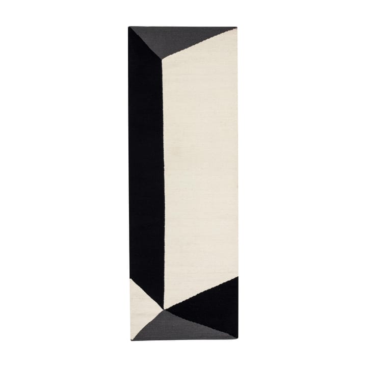 Triangles blocks kelimteppe naturhvit, 80x240 cm NJRD