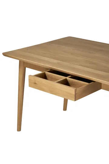 VIOR spisebord 120 cm + stol 4-pakning - Lakkert eik-natur - undefined - NJRD