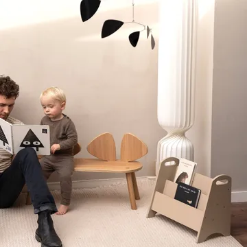 Book Holder bokhylle for barn - Beige - Nofred