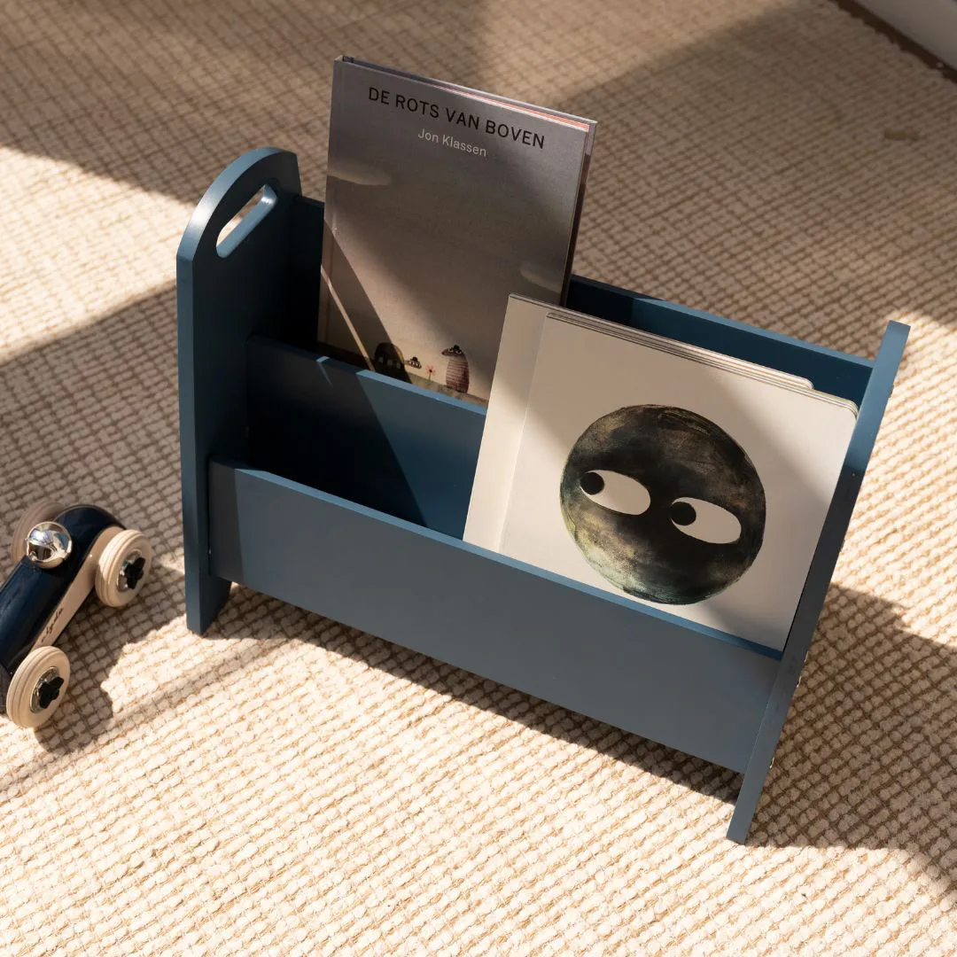 Book Holder bokhylle for barn, Blå Nofred