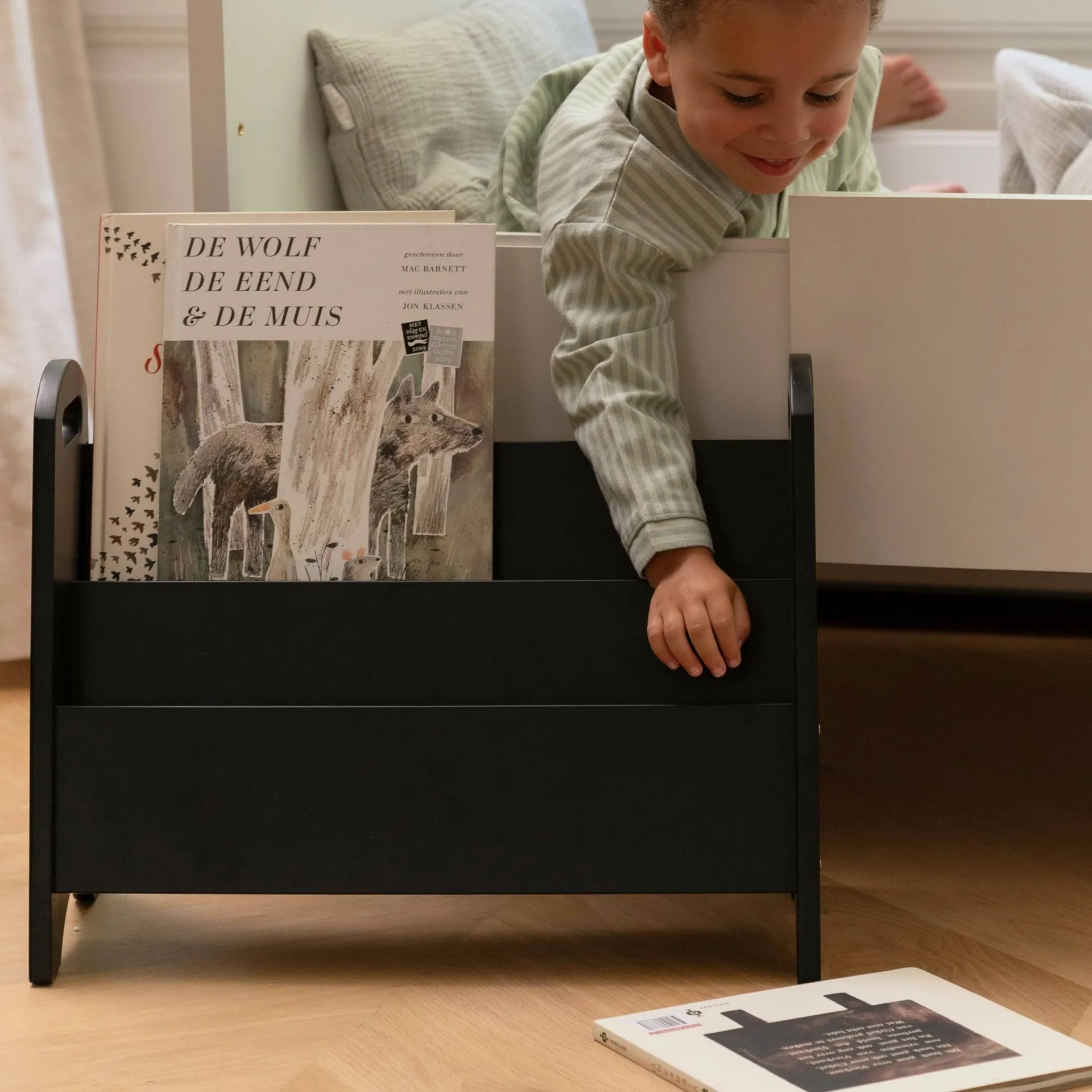 Book Holder bokhylle for barn, Svart Nofred