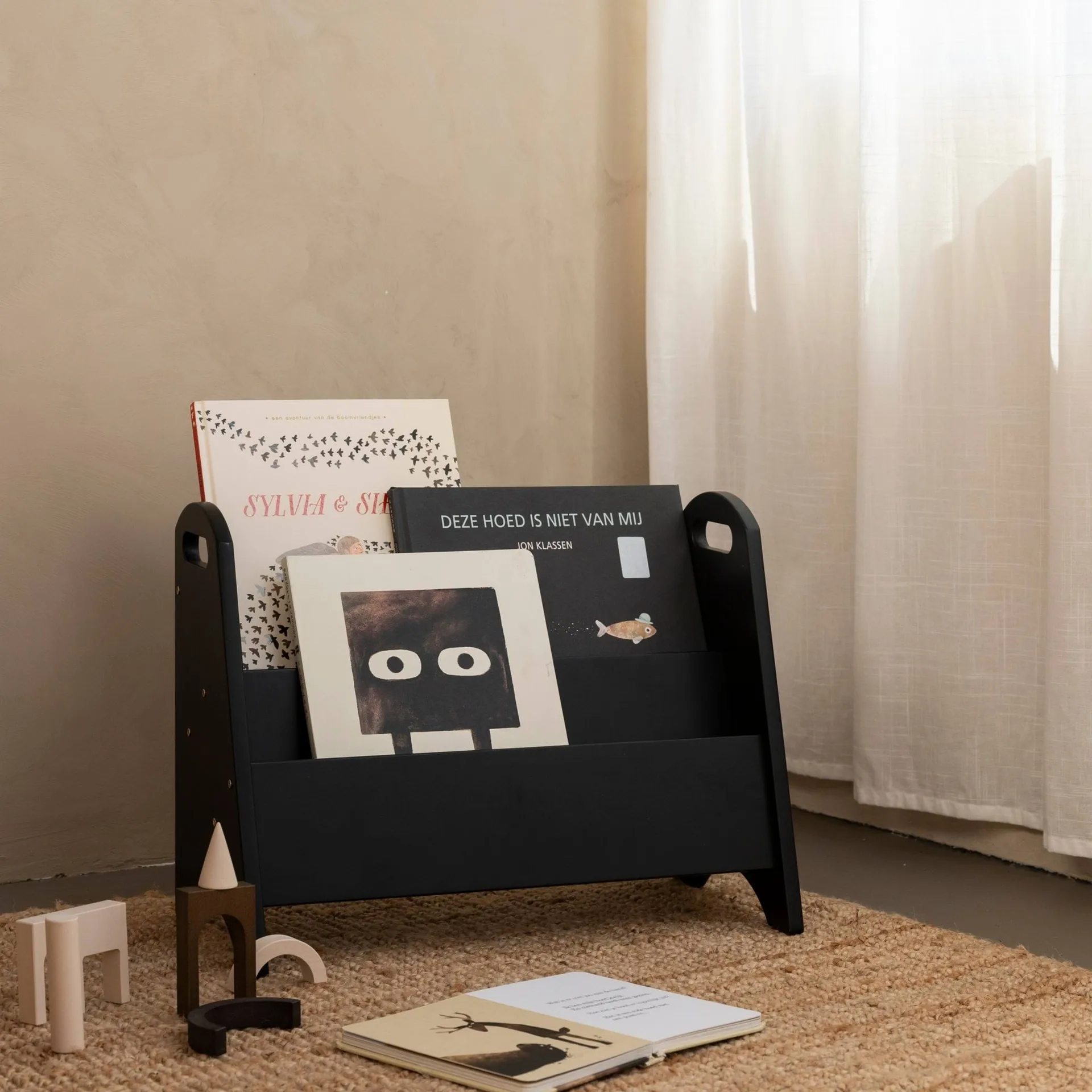 Book Holder bokhylle for barn, Svart Nofred